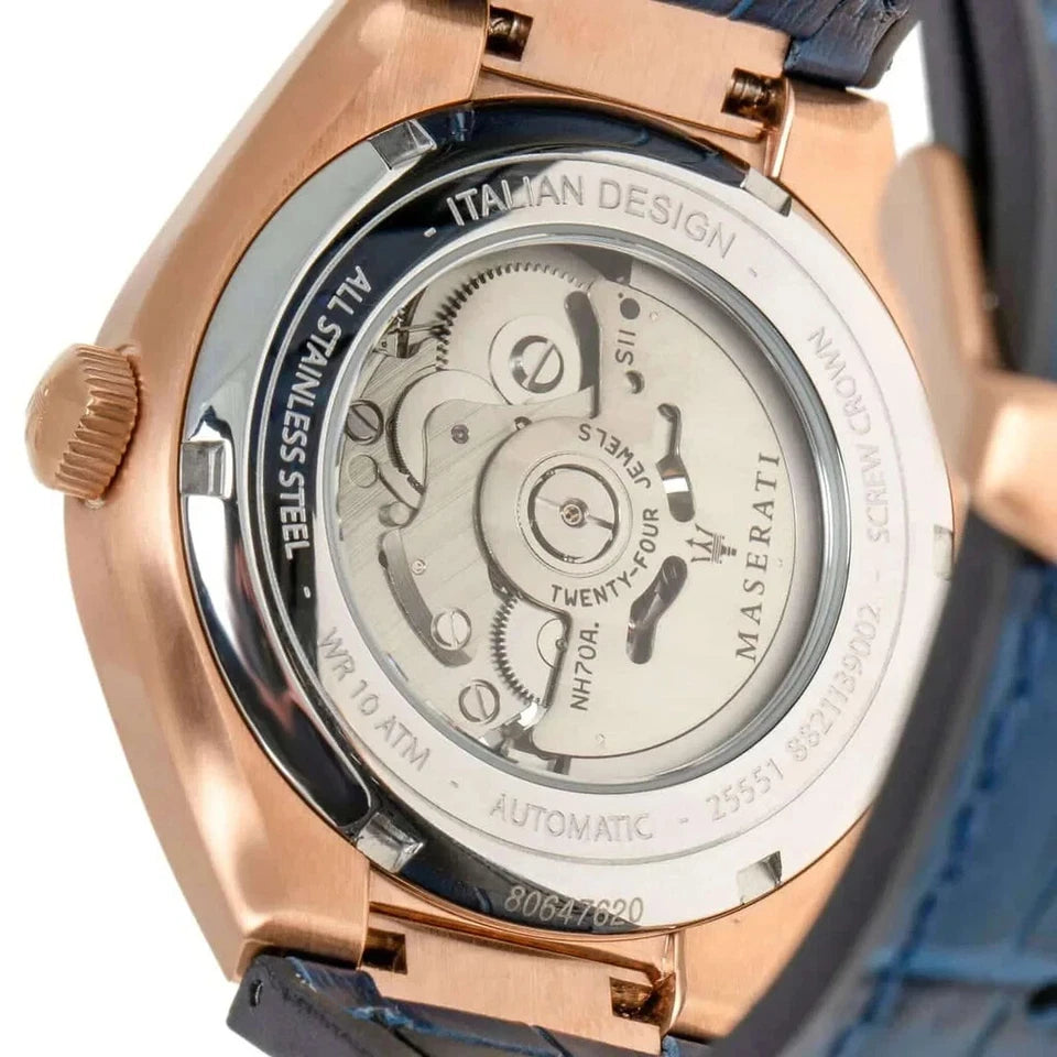 Maserati Triconic Men's Automatic Black Skeleton Dial Watch R8821139001 R8821139001 - Image 4