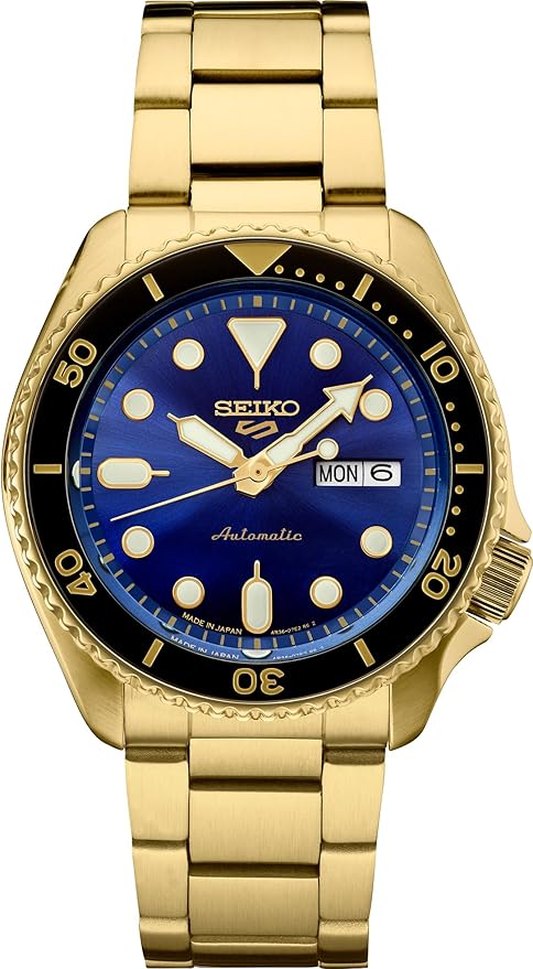 Seiko 5 Sports Automatic Gold Men's Watch - SRPK20