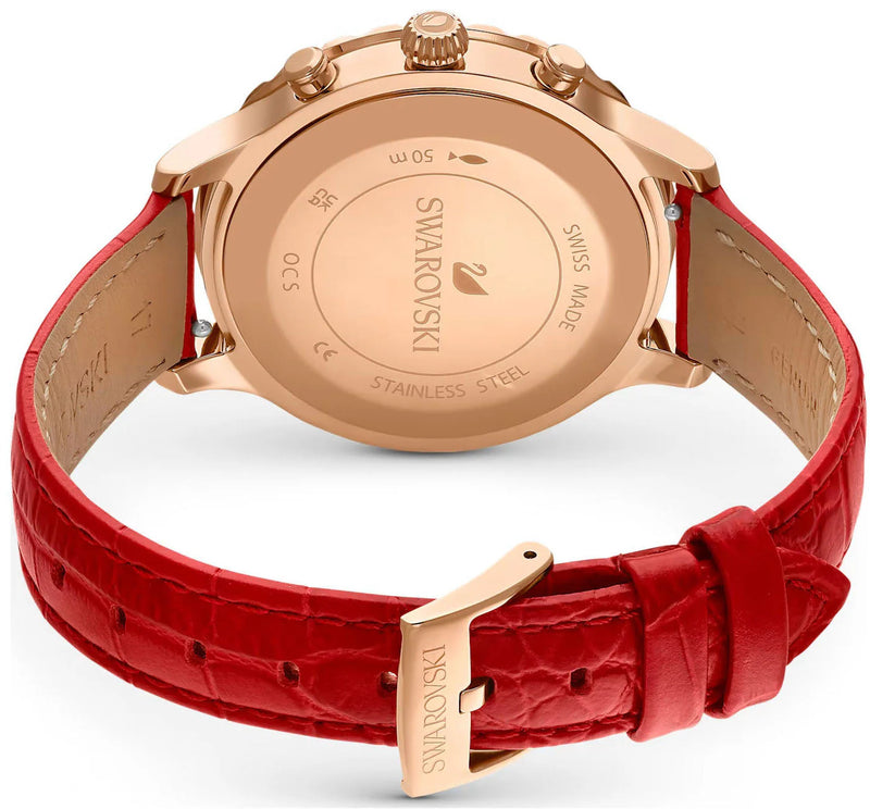 Swarovski Octea Lux Chrono Ladies Red Watch 5646975 5646975 - Image 5