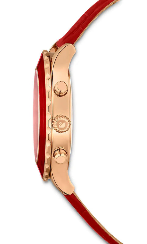 Swarovski Octea Lux Chrono Ladies Red Watch 5646975 5646975 - Image 2