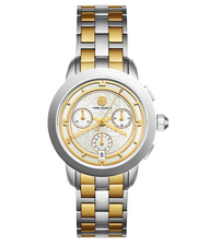 Tory Burch Classic Chronograph Two-Tone Watch Women's Watch TBW1034