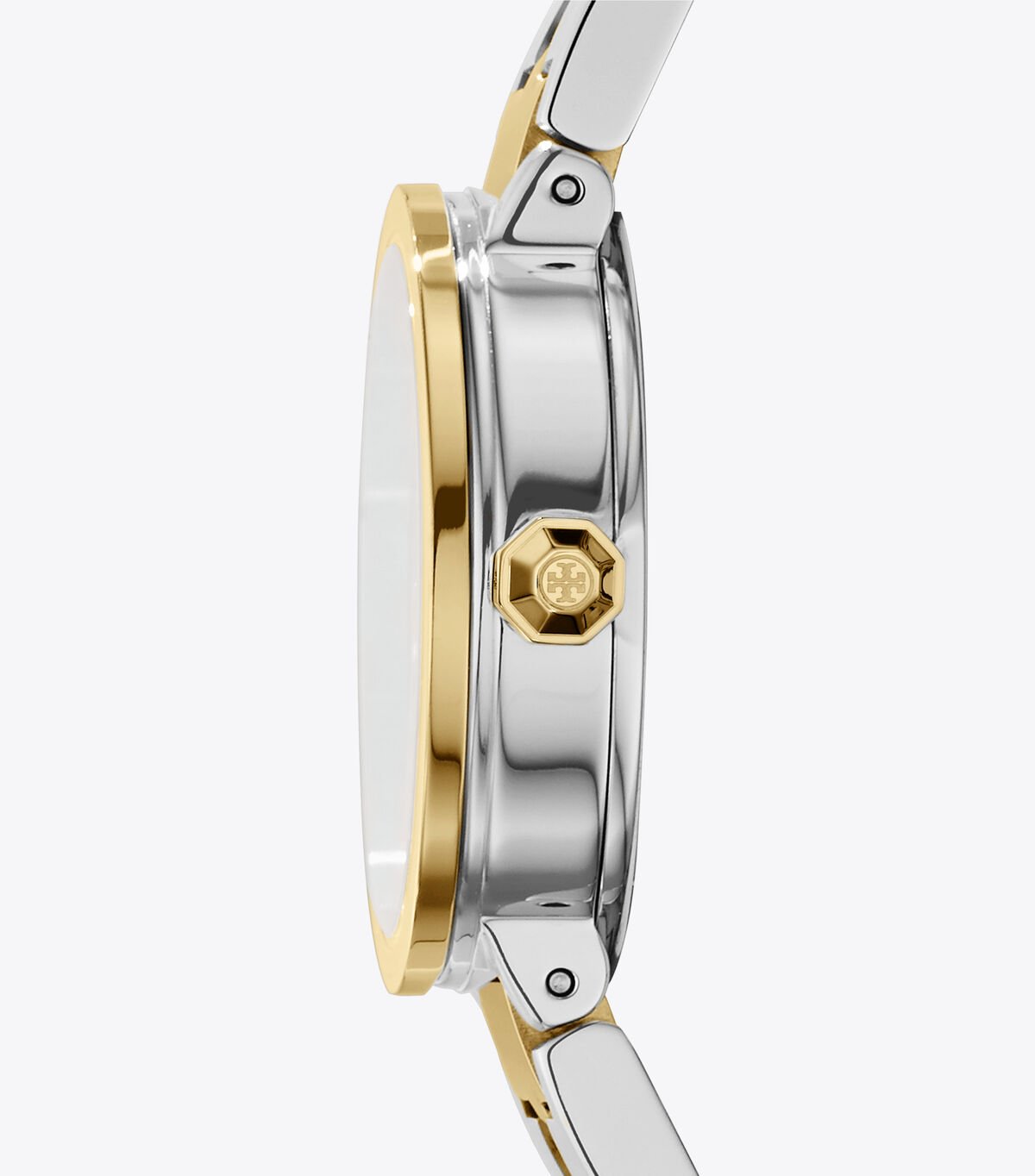 Tory Burch The Reva Dual Tone Stainless Steel Strap Women's Watch TBW4016 - Image 4