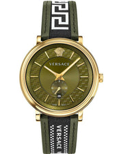 Versace V-Circle Quartz Green Dial Men's Watch VEBQ01519