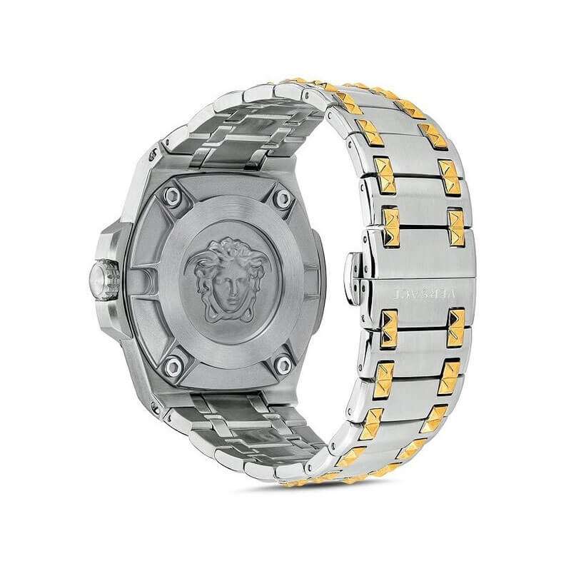Versace Chain Reaction Quartz Silver Dial Men's Watch - VEDY00519