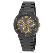 Versace Greca Logo Chronograph Quartz Grey Dial Men's Watch VEZ900521 - Kiwi Watches