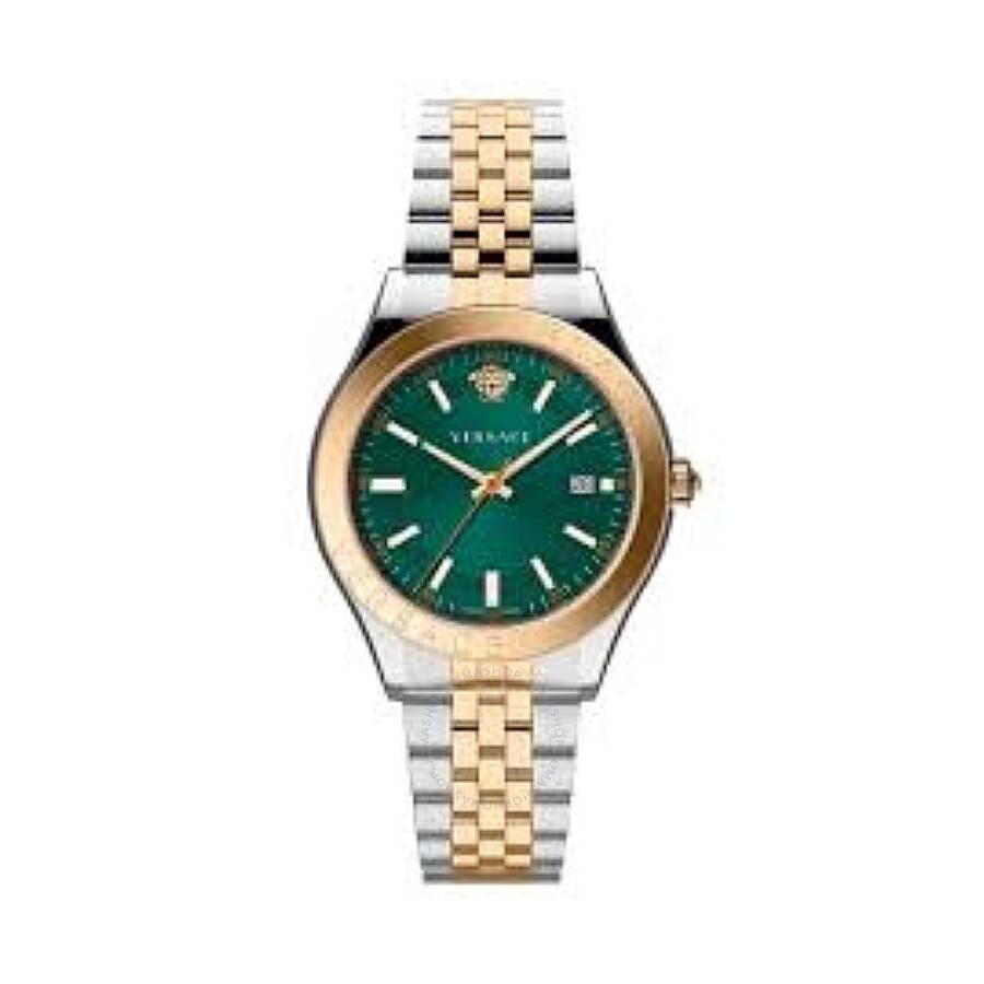 Versace Hellenium Quartz Green Dial Men's Watch VEVK01324