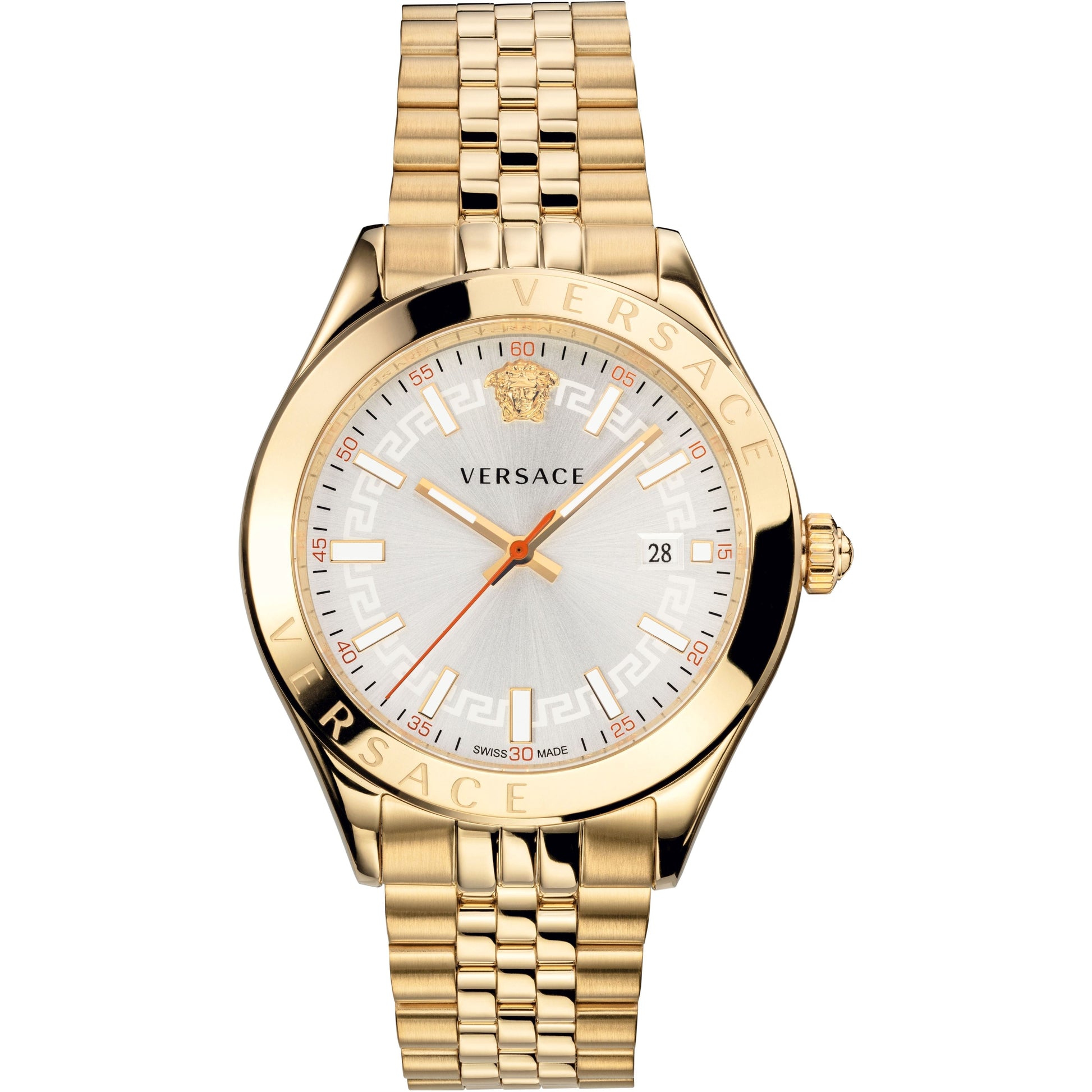 Versace Hellenyium Quartz Silver Dial Men’s Watch VEVK00720 - Watch