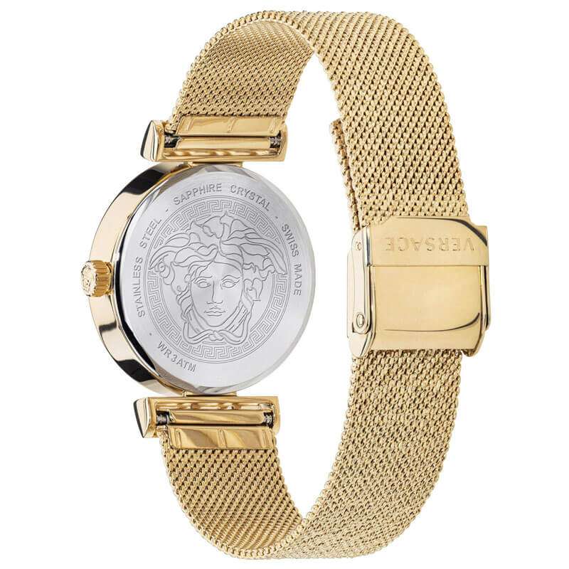 Versace Meander Quartz Black Dial Ladies Watch VELW00720 - Watch