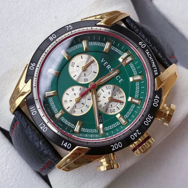 Versave V-Ray Chronograph Green Dial Men’s Watch VDB050014 - Watch