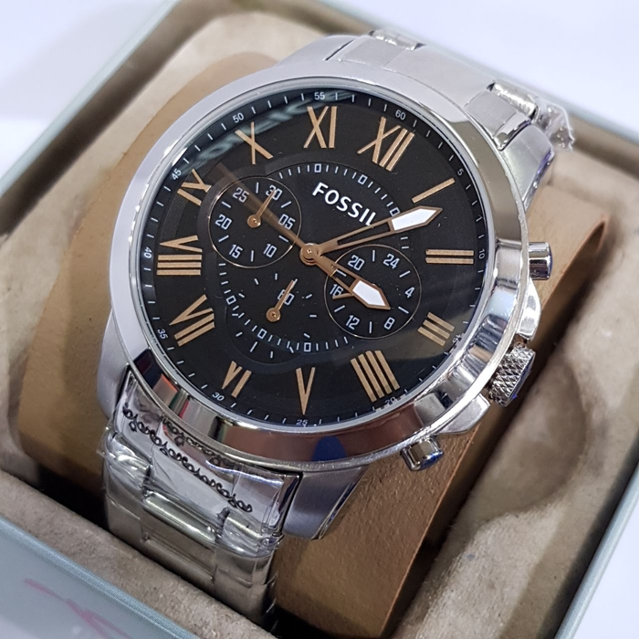 Fossil Grant Chronograph Black Dial Men's Watch FS4994