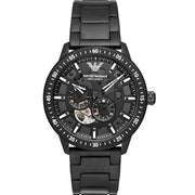 Emporio Armani Automatic Stainless Steel Black Men's Watch  AR60054 - Kiwi Watches