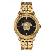 Versace Gold Stainless Steel Black Dial Men's Watch  VERD00818 - Kiwi Watches