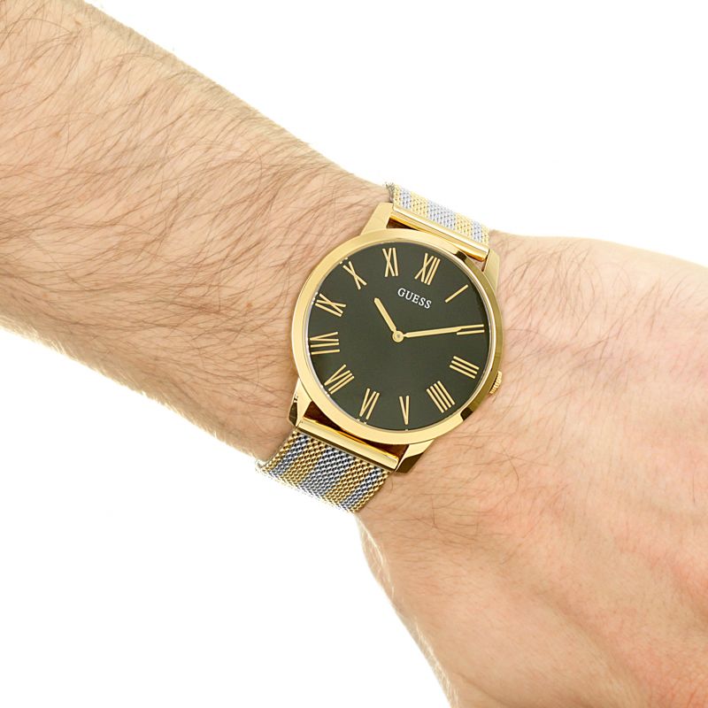 Guess Men’s Analog Stainless Steel Black Dial Men's Watch W1179G2 - Kiwi Watches #2