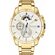 Tommy Hilfiger Gold Steel Men's Multi-function Watch 1791538