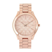 Michael Kors Runway Rose Gold Stainless Steel Ladies Watch MK3336 Water resistance: 50 meters Movement: Quartz