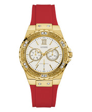GUESS GOLD TONE CASE RED SILICONE Men's Watch  GW0431L1 - Kiwi Watches