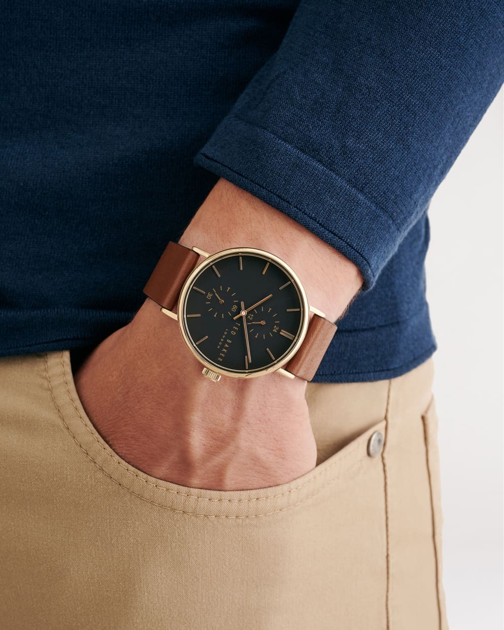 Ted Baker Phylipo Phylipa Classic Leather Strap Men's Watch BKPPG273685 - Kiwi Watches #4