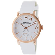 Marc Jacobs Baker White Dial Leather Strap 36mm Ladies Watch MBM1283