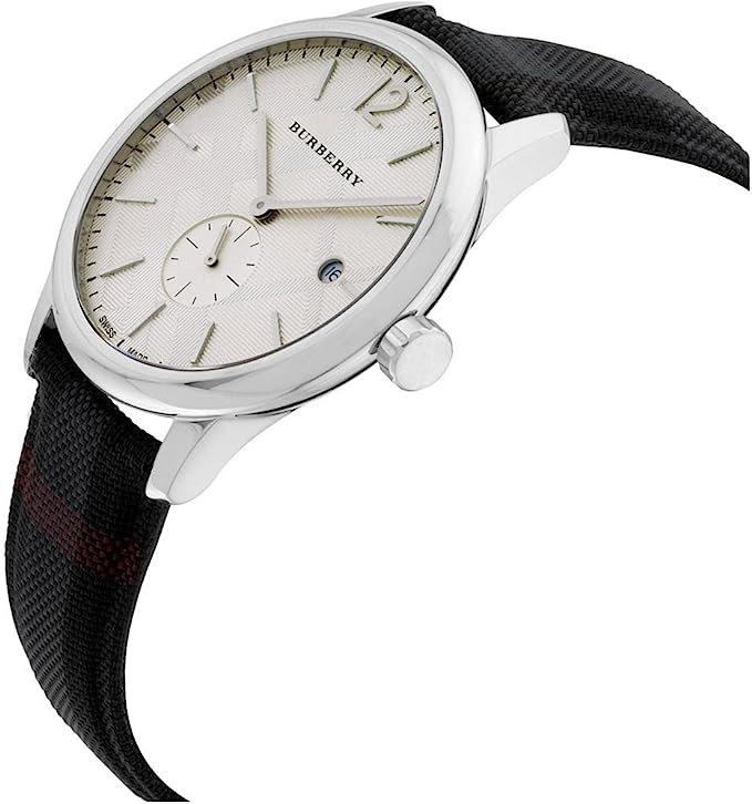 Burberry Men's Check Stamped Round Dial Men's Watch BU10008 - Kiwi Watches #2