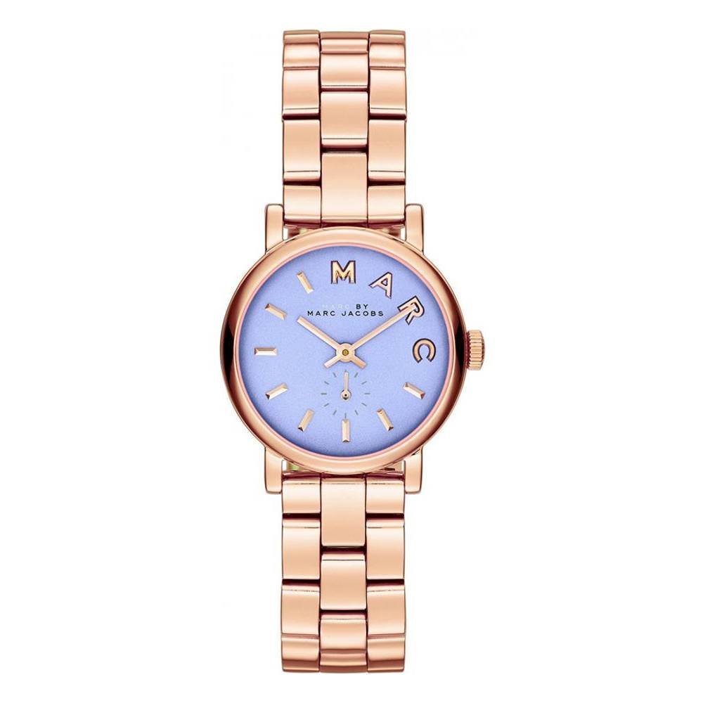 Marc Jacobs Mini Baker Blue Dial Gold 28mm Women's Watch MBM3285