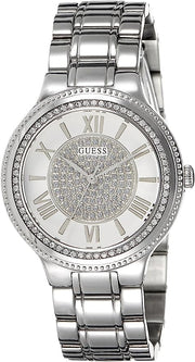 Guess Women's Silver Stainless Steel and Silver Dail Women's Watch  W0637L1 - Kiwi Watches