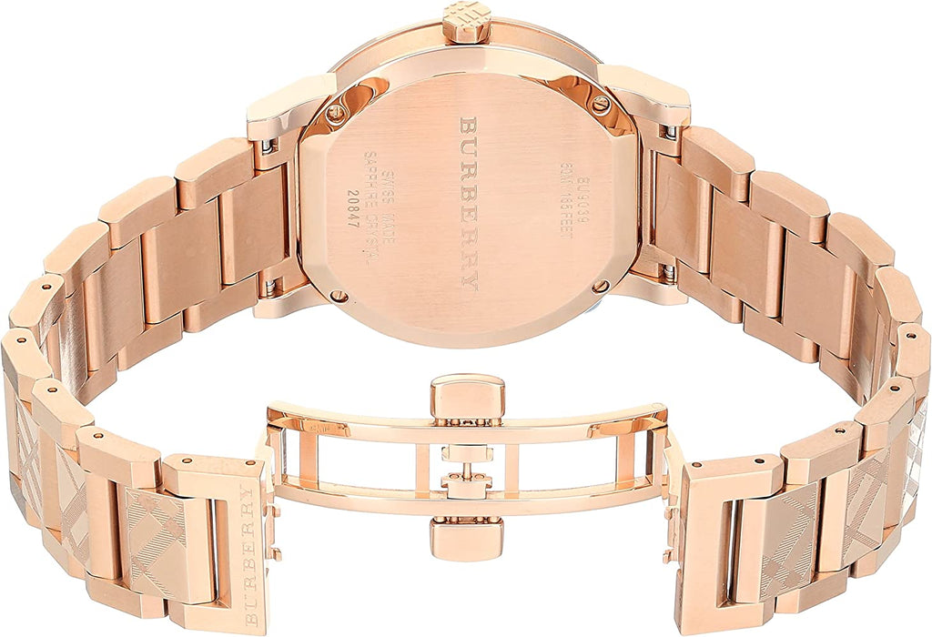 Burberry Rose Gold-Tone Dial Stainless Steel Quartz Women's Watch BU9039 - Kiwi Watches #3