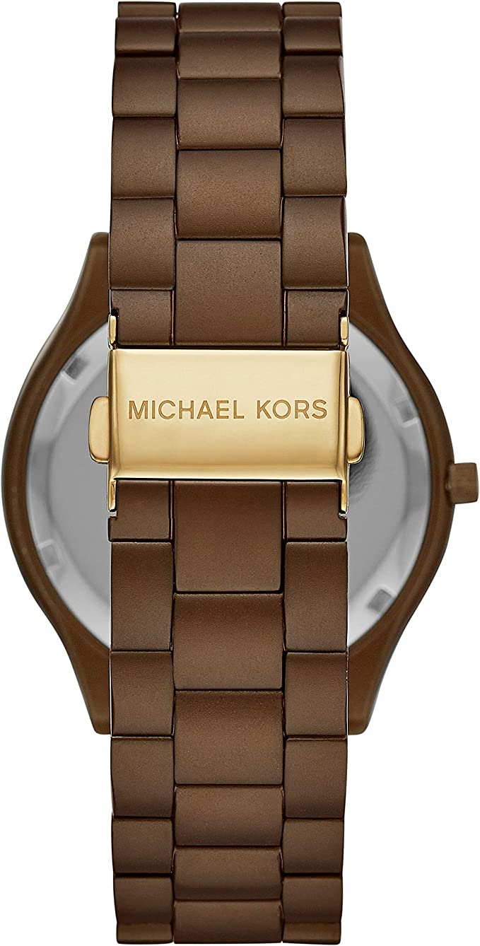 Michael Kors Slim Runway Brown Unisex Watch MK4508 - Kiwi Watches #3