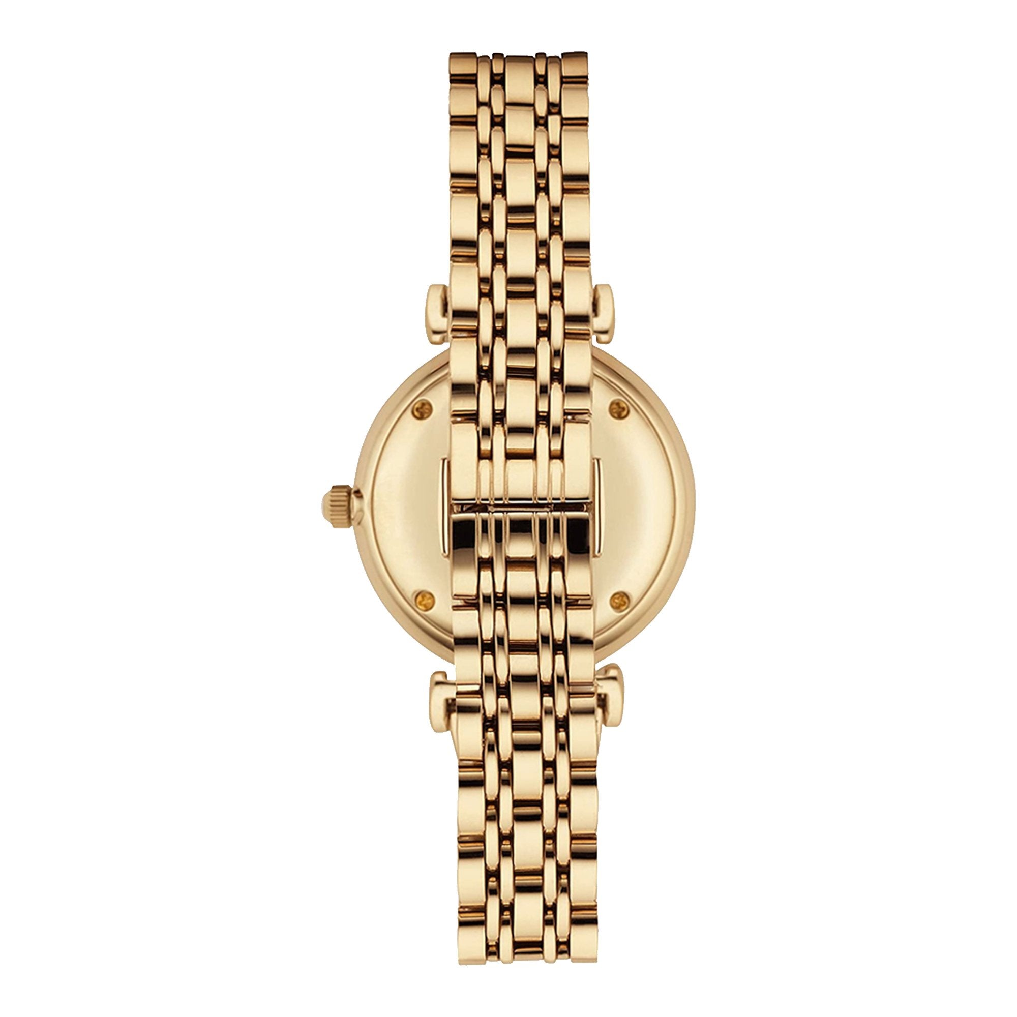 EMPORIO ARMANI Classic Silver Dial Gold-tone Ladies Watch AR1877