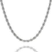 Big Daddy 6MM Silver Steel Rope Chain