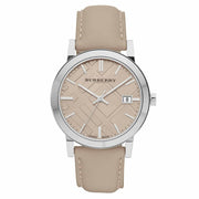Burberry Men's Large Check Tan Leather Strap Men's Watch  BU9010 - Kiwi Watches