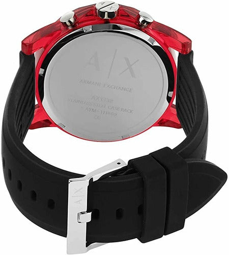 Outerbanks Red Silicon Strap Men's Watch AX1338 - Kiwi Watches #3