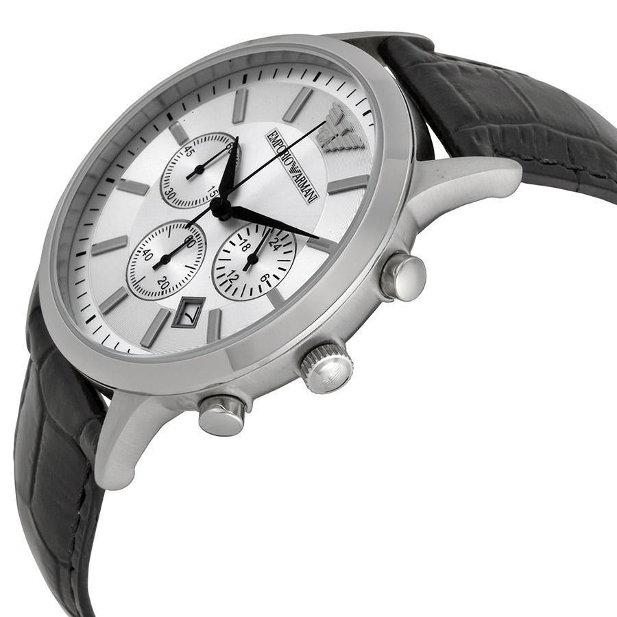 Emporio Armani Classic Chronograph Silver Dial Men's Watch AR2432