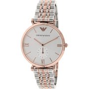 Emporio Armani Retro Silver Dial Two-Tone Watch AR1677
