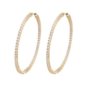 Big Daddy Large Hoop Diamond Earring