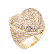 Big Daddy "Heart" Iced Out Ring