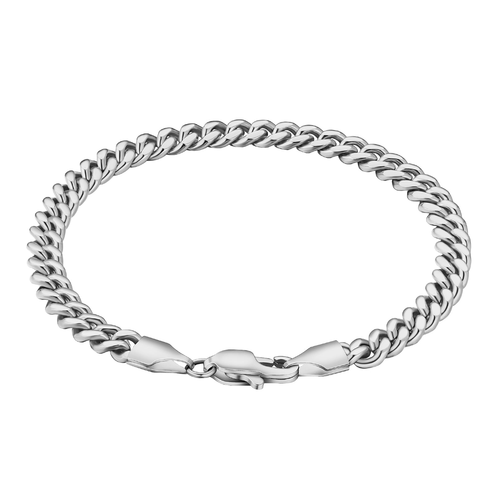 Big Daddy 5mm Cuban Link Silver Bracelet