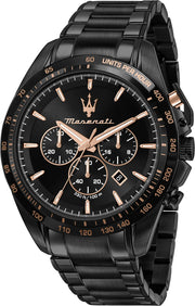 Maserati Traguardo Chronograph Black  Men's Watch  R8873612048 - Kiwi Watches