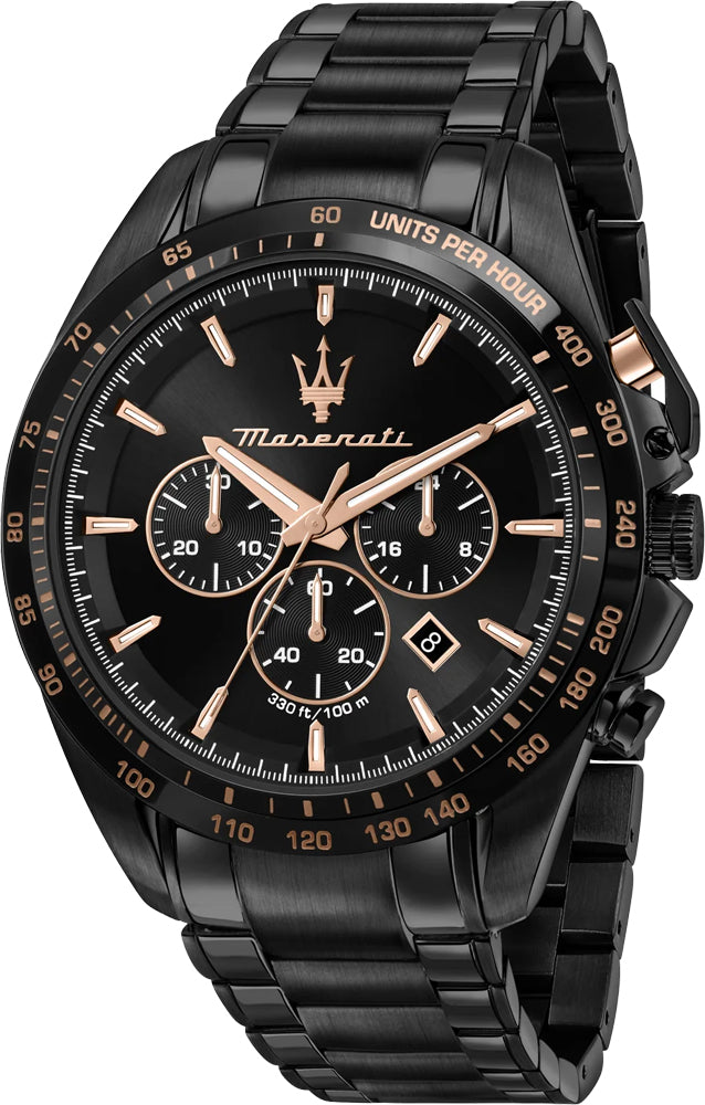 Maserati Traguardo Chronograph Black  Men's Watch  R8873612048 - Kiwi Watches