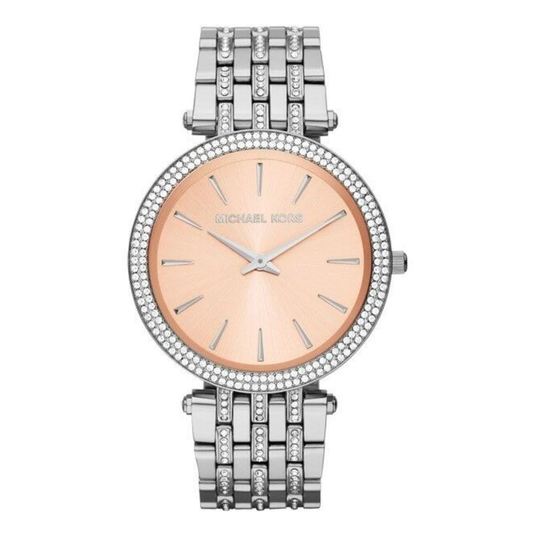 Michael Kors Darci Crystal Paved Silver Ladies Watch MK3218