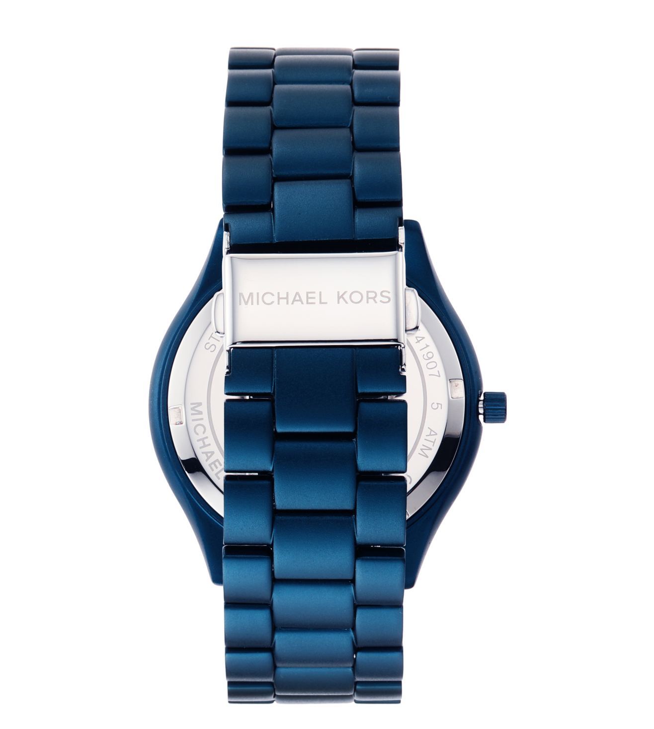 Michael Kors Slim Runway Navy Blue Unisex Watch MK4503 - Kiwi Watches #3