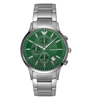 Emporio Armani Chronograph Stainless Steel Green Dial Men's Watch  AR11507 - Kiwi Watches