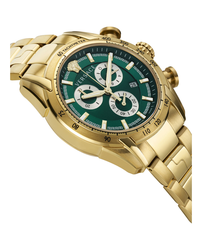 Versace V-Ray Chronograph Green Dial Men's Watch VE2I00621 - Kiwi Watches #2