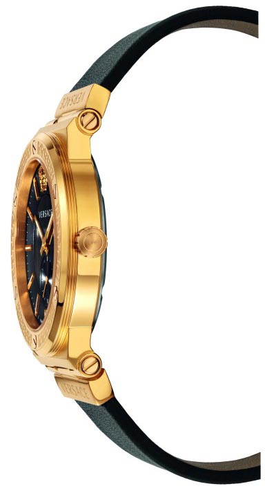 Versace Greca Black Leather Men's Watch VEVI00220 - Kiwi Watches #2