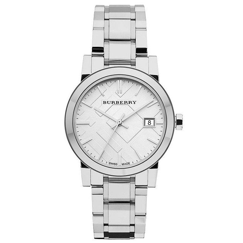 Burberry Women’s Swiss Made Stainless Steel Silver Dial Women's Watch  BU9100 - Kiwi Watches