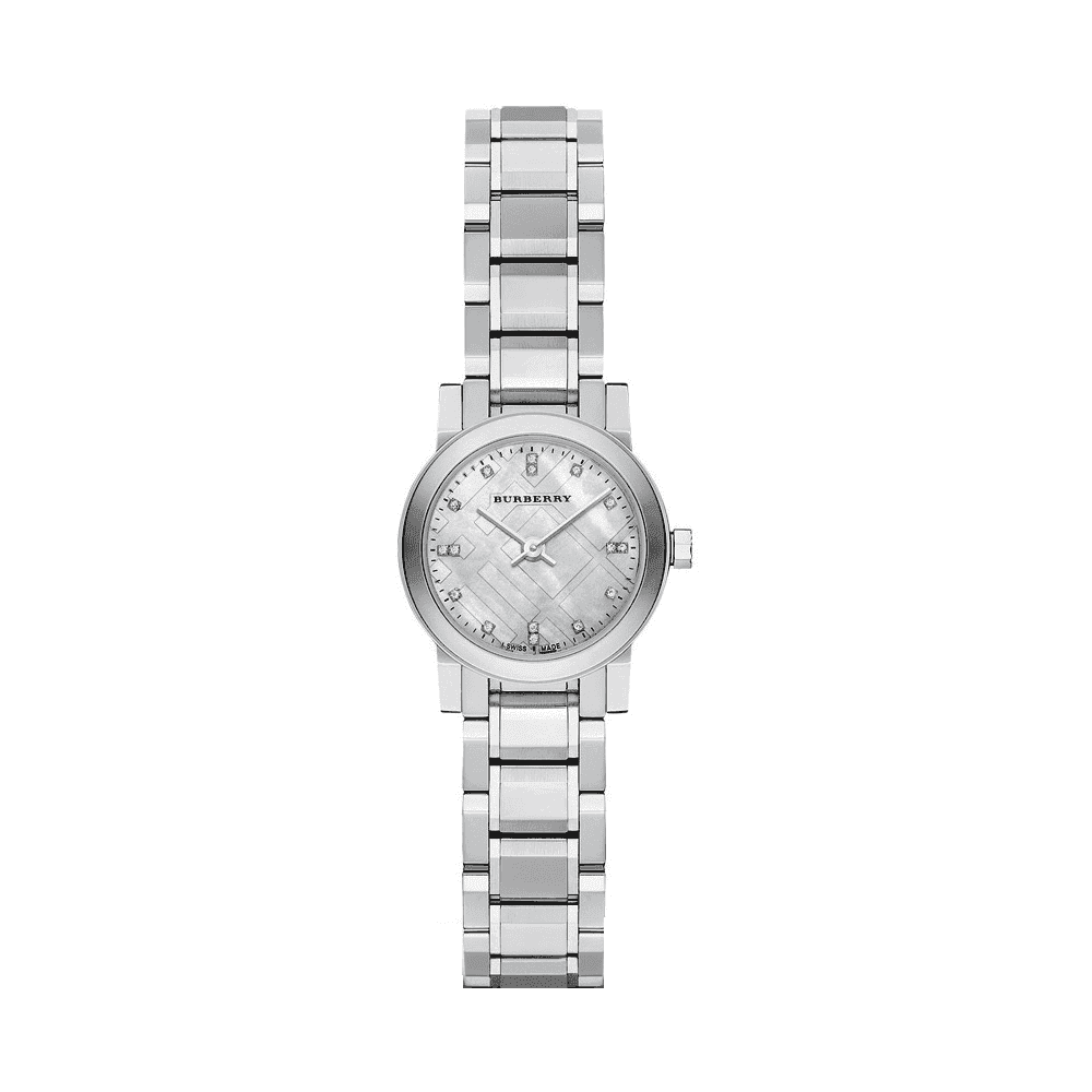 Burberry Women’s Swiss Made Stainless Steel Silver Dial Women's Watch  BU9213 - Kiwi Watches