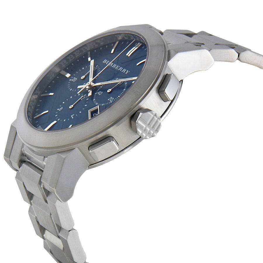 Burberry Chronograph Blue Dial Stainless Steel Men's Watch BU9363 - BigDaddy Watches #2