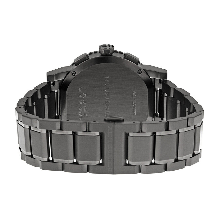 Burberry Chronograph Gunmetal Dial  Grey Ion-plated Stainless Steel Men's Watch BU9381 - BigDaddy Watches #3