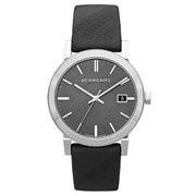 Burberry Unisex Leather Strap NOVA Check Black Unisex Watch  BU9024 - Kiwi Watches