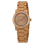 Burberry Rose Dial Diamond-set Bezel Rose Gold-tone Ladies Watch BU9225 - BigDaddy Watches