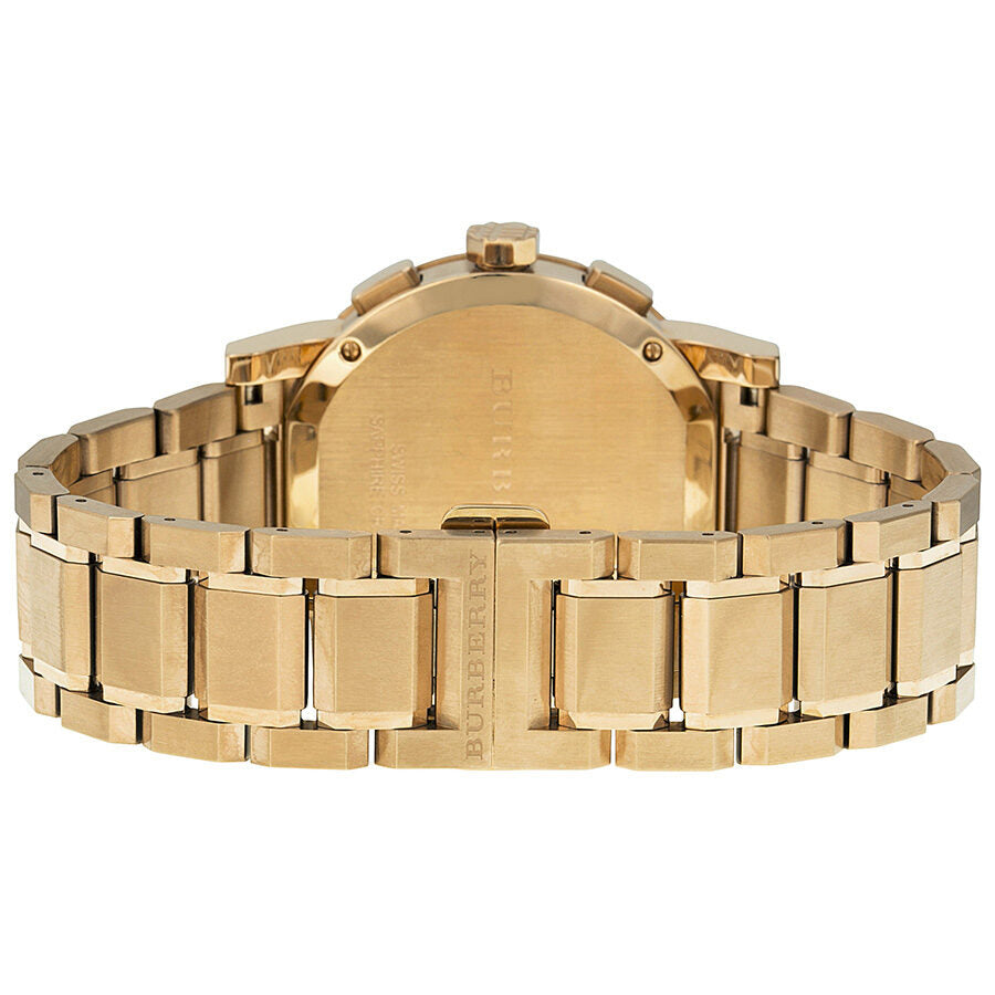 Burberry Taupe Chronograph Dial Rose Gold Plated Steel Men's Watch BU9353 - BigDaddy Watches #3